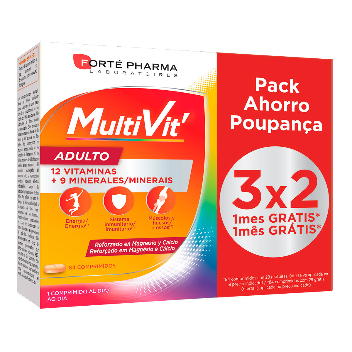 Imagen de Forte pharma energy multivit adulto 84 comprimidos