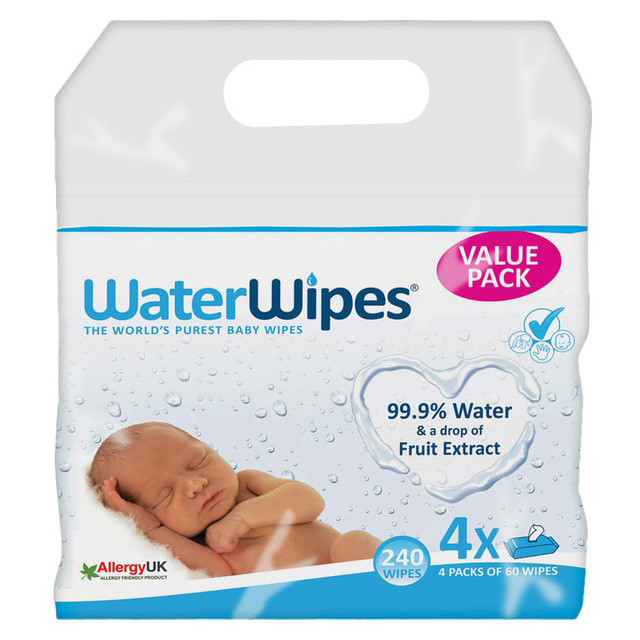 Imagen de Waterwipes toallitas bebe 4x60 und