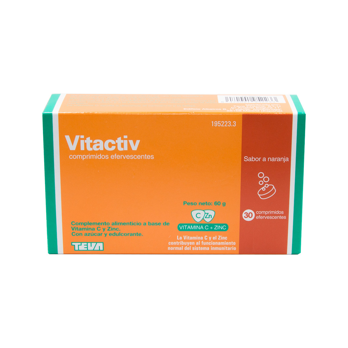 Imagen de Vitactiv 30 comprimidos efervescentes