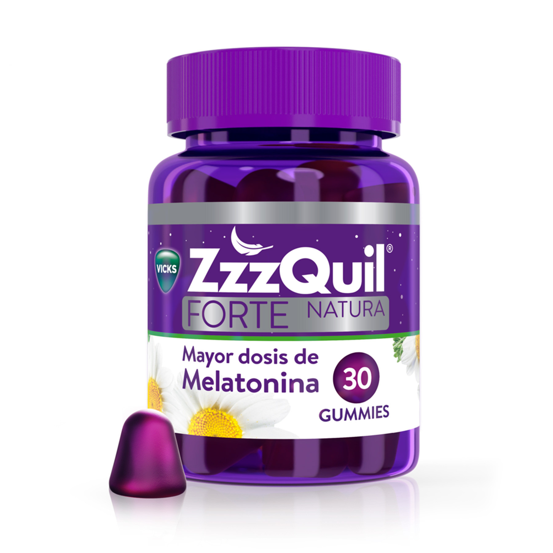 Imagen de ZzzQuil NATURA Gominolas de Melatonina 1mg y Valeriana 30u