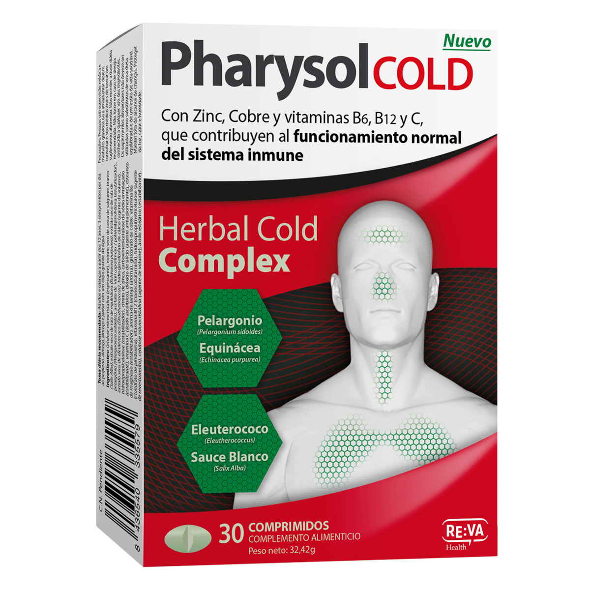 Imagen de Pharysol cold 30 comprimidos