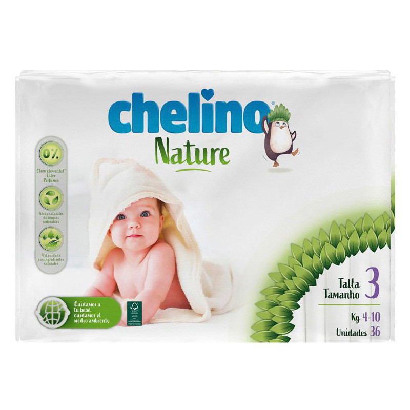 Imagen de Chelino Nature pañal talla 3 36u
