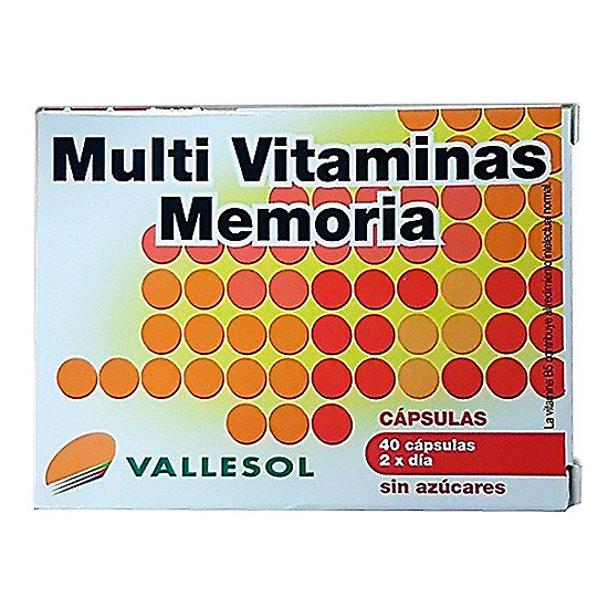 Imagen de Vallesol multivitaminas memoria 40 cápsulas