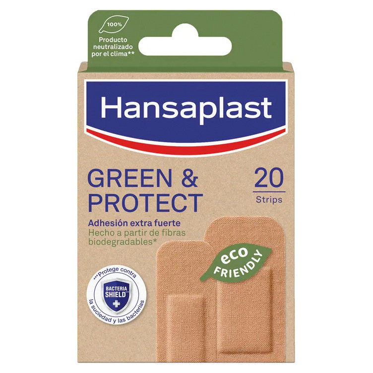 Imagen de Hansaplast Green & Protect apósitos 20u