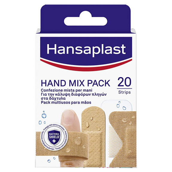 Imagen de Hansaplast surtido de apósitos especiales para manos Hand Mix Pack 20 unidades