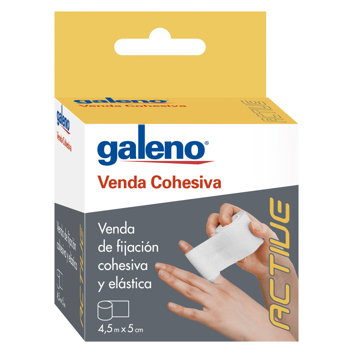 Imagen de Galeno Venda Cohesiva blanca 4,5mx5cm