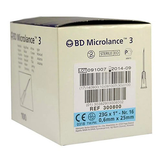 Imagen de BD Microlance bd aguja 0,6mmx25mm 100u